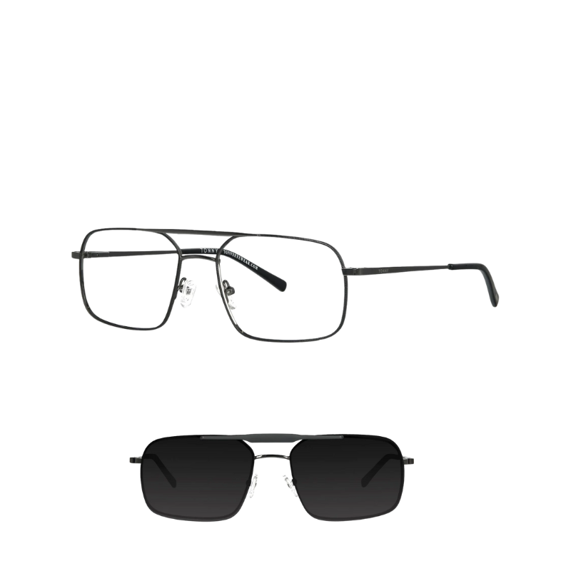 Okulary z nakładką Tonny CL0039A C3MD