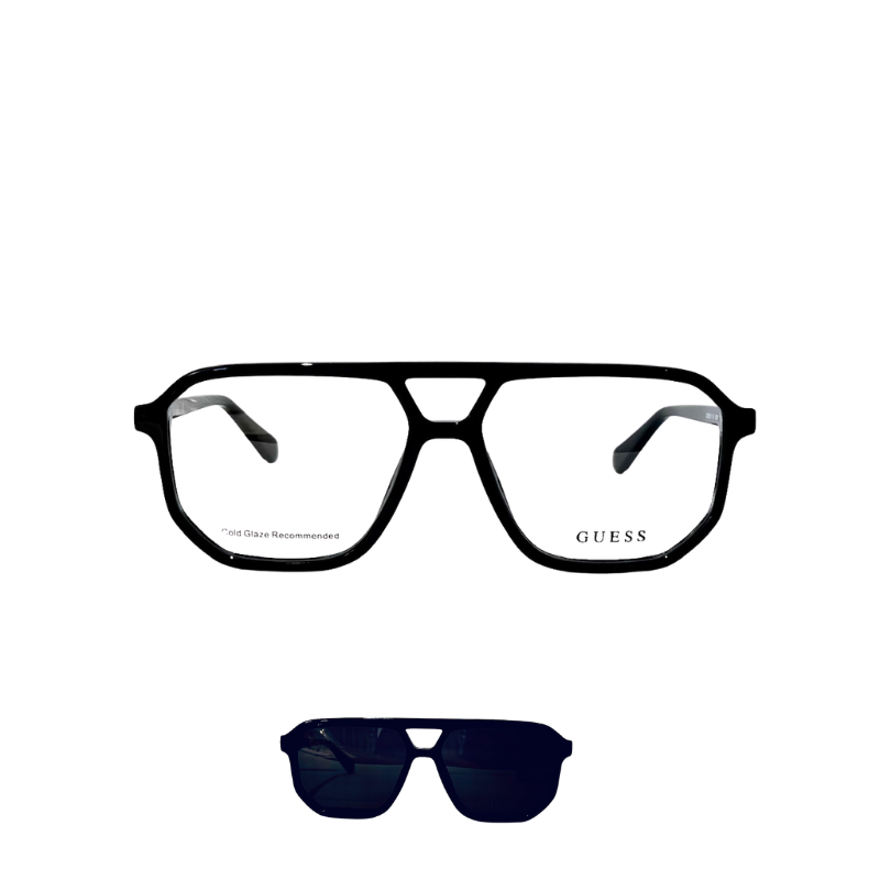 Okulary z nakładką Guess GU50219 001